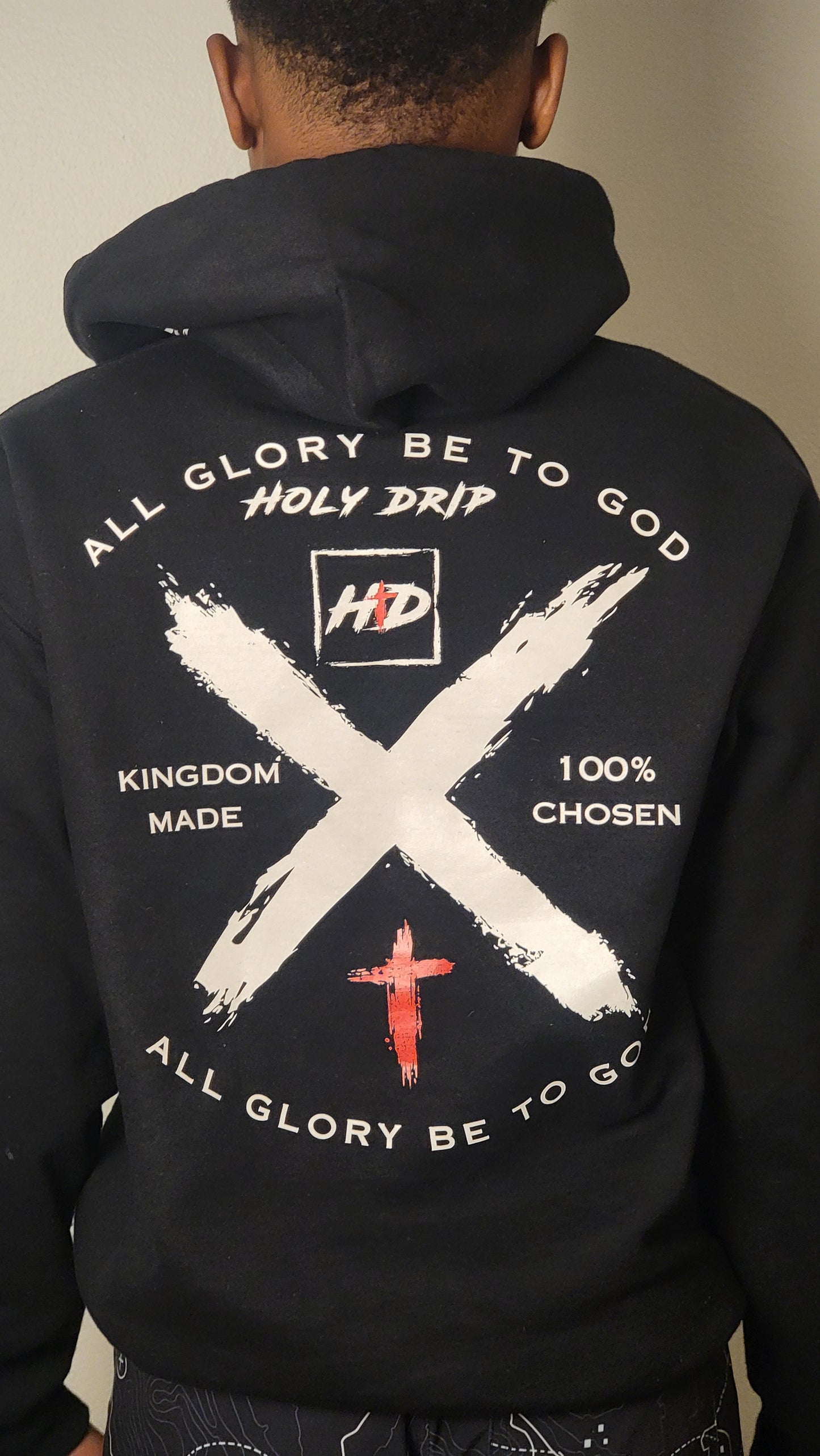 100% CHOSEN HOODIE(BLACK)